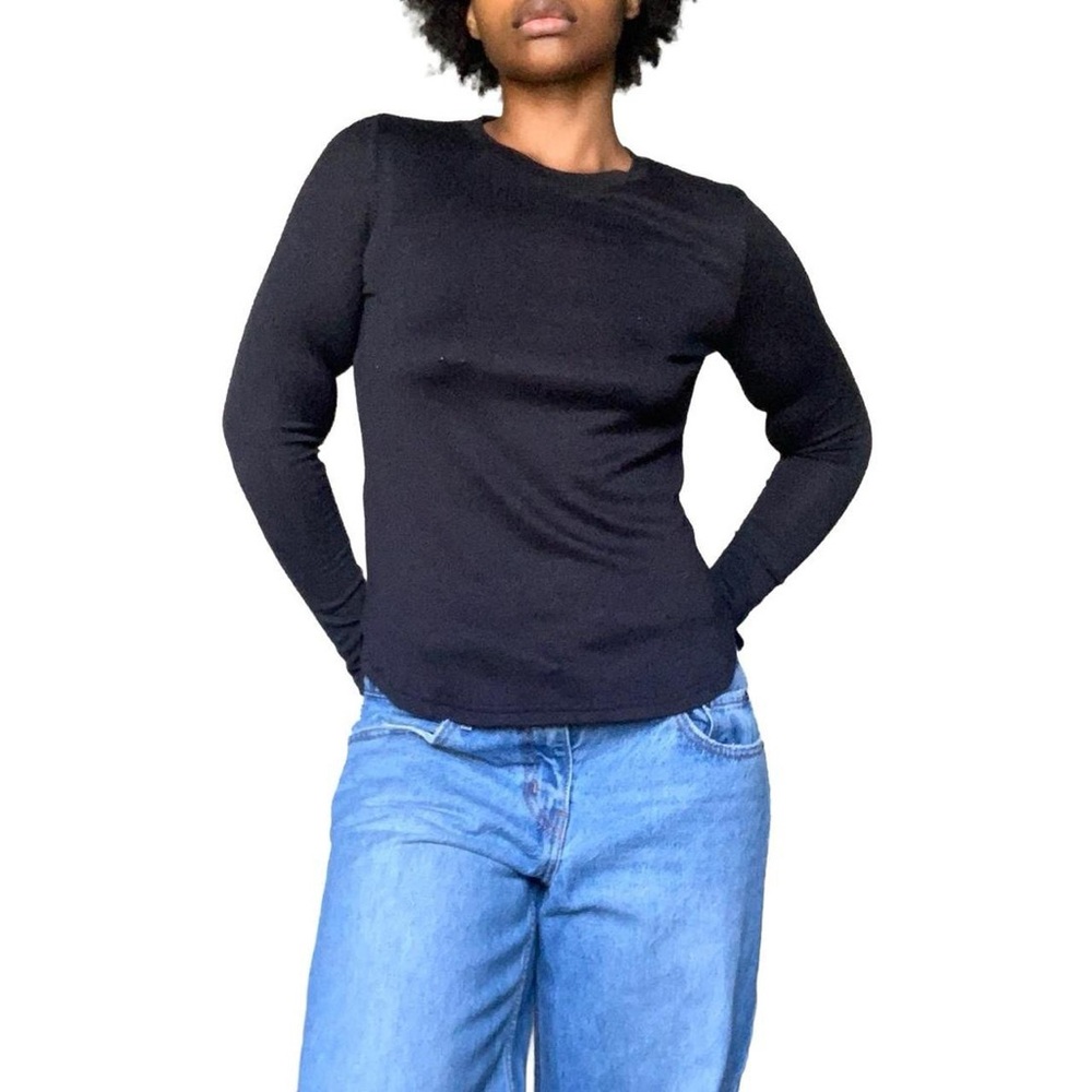 Black Long Sleeve Top